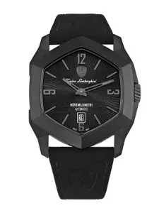 Tonino Lamborghini Swiss Made Novemillimetri Automatic Black Dial Analog Watch - TLF-T08-2