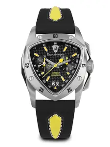 Tonino Lamborghini Men Swiss Made Spyder Quartz Black Dial Analog Watch - TLF-A13-2