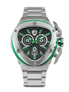 Tonino Lamborghini Men Bracelet Style Straps Analogue Chronograph Watch TL9XF-SS-B