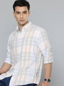 Flying Machine Slim Fit Checked Pure Cotton Casual Shirt