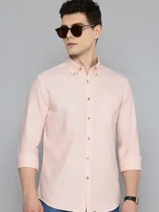 Flying Machine Slim Fit Button-Down Collar Pure Cotton Casual Shirt