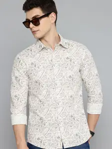 Flying Machine Slim Fit Printed Pure Cotton Casual Shirt