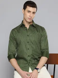 Flying Machine Slim Fit Opaque Striped Pure Cotton Casual Shirt