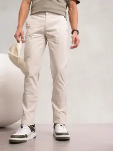 Nautica Men Smart Slim Fit Pure Cotton Chinos Trousers
