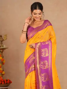 Saree mall Ethnic Motifs Designer Maheshwari Sarees