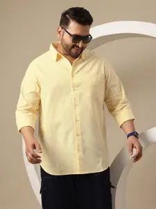 Sztori Men Classic Plus Size Striped Pure Cotton Casual Shirt