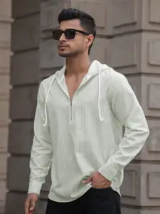 Powerlook Men Opaque Striped Casual Shirt