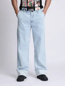Bene Kleed Men Wide Leg High-Rise Jeans