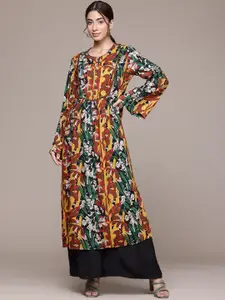 aarke Ritu Kumar Abstract Printed Flared Sleeves Kurta