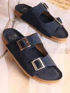 THE WHITE POLE Women Stylish Trending Ethnic Flat Floter Sandal