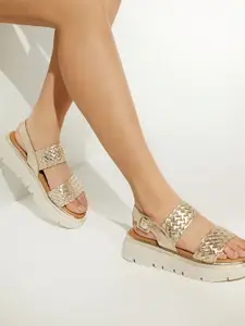 Marc Loire PU Flatform Sandals