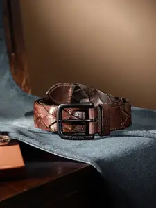 Levis Men Braided Leather Belt