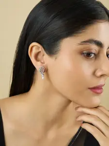 Kushal's Fashion Jewellery Gold-Plated Zircon-Embellished Bridal Adjustable Finger Ring