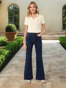 U.S. Polo Assn. Women Women High-Rise Stretchable Bootcut  Jeans