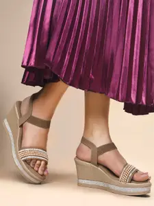 SHUZ TOUCH Women Embellished Sandals