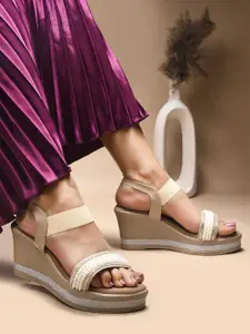 SHUZ TOUCH Women Embellished Sandals