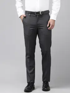 Blackberrys Men Checked Slim Fit Trousers