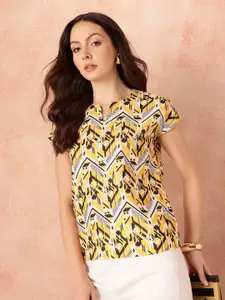 all about you Print Extended Sleeves Top