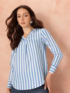 all about you Striped Slim Fit Shirt Style Top