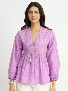 Pink Fort Cotton Empire Top