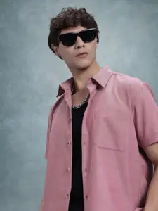 R.Code by The Roadster Life Co. Solid Classic Opaque Casual Shirt