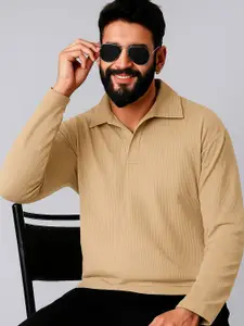 Moda Rapido Men Solid Polo Collar T-shirt
