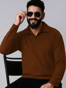 Moda Rapido Men Solid Polo Collar T-shirt