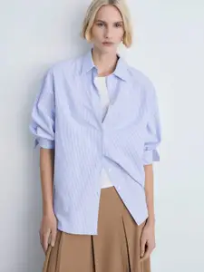 MANGO Women Striped Casual Shirt