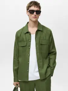 MANGO MAN Pure Linen Casual Shirt