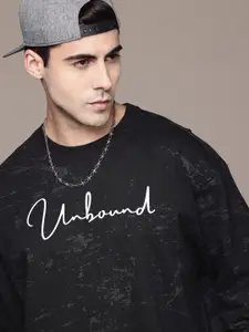 The Roadster Lifestyle Co. Men Printed Pure Cotton Sweatshirt