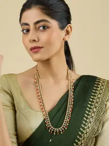 Kushal's Fashion Jewellery Copper Gold-Plated Necklace