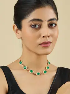 Kushal's Fashion Jewellery Copper Gold-Plated Necklace