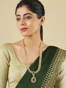 Kushal's Fashion Jewellery Copper Gold-Plated Necklace