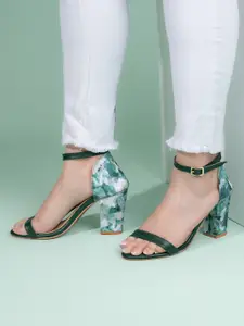 Hydes N Hues Women Open Toe Block Heel Sandals