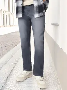 Urbano Fashion Men Straight Fit Heavy Washed Jeans Stretchable
