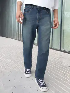 Urbano Fashion Men Straight Fit Heavy Washed Jeans Stretchable