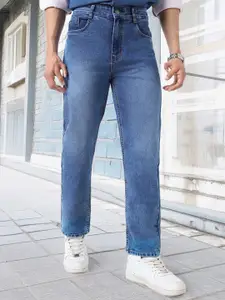 Urbano Fashion Men Straight Fit Heavy Washed Jeans Stretchable