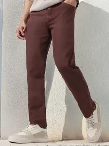 Urbano Fashion Men Straight Fit Washed Jeans Stretchable