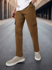 Urbano Fashion Men Regular Fit Solid Cargo Chino Pant with 6 Pockets Stretchable