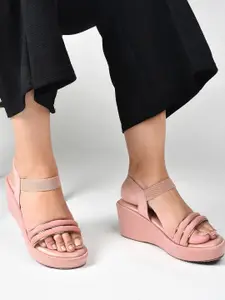 TRYME Party Wedge Sandals