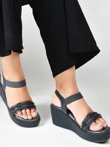 TRYME Party Wedge Sandals
