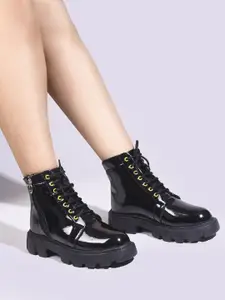 TRYME Women Knee Length Block Heel Boots