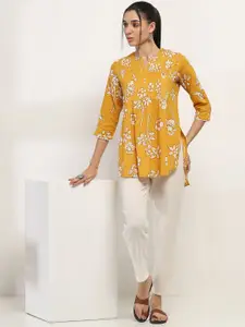 Rangriti Floral Printed Pure Cotton Kurti