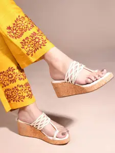 TRYME Ethnic Wedge Sandals