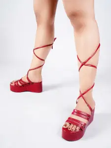 TRYME Party Platform Sandals