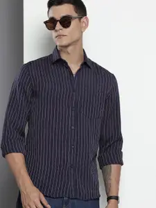 The Indian Garage Co Slim Fit Vertical Striped Casual Shirt