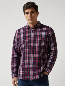 Louis Philippe Jeans Men Slim Fit Opaque Checked Casual Shirt