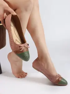 DressBerry Women Embellished Ballerinas with Bows Flats