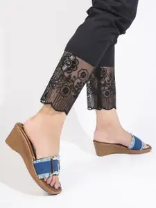 TRYME Party Wedge Sandals