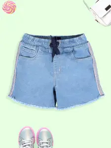 KiddoPanti Girls Denim Denim Shorts